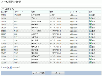 送信先リスト